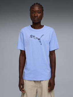 Puma - Blue Essentials Animal Graphic Relaxed T-shirt