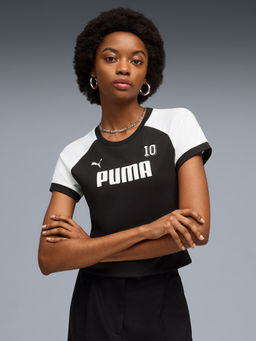 Puma - Black Sport Ringer Slim T-shirt