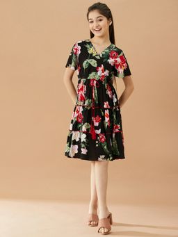 PSPeaches - Black Rose Dress