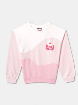 R&B - Cotton Regular Fit Full Sleeves Crew Neck Girls Sweatshirt