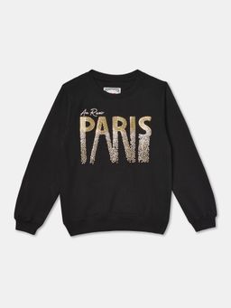 R&B - Cotton Embellished Regular Fit Full Sleeve Crew Neck Sweatshirt