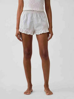 GAP - Women's Polka-Dots Printed Mid Rise Stylised Shorts