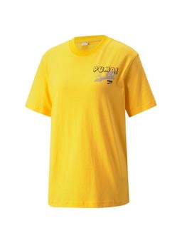 Puma - Downtown Relaxed Graphic Women Orange T-shirts