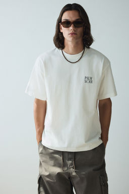 H&M - Men Multi-Color Loose Fit Printed T-Shirt