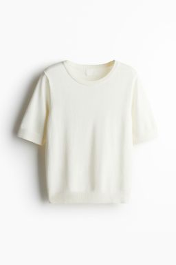H&M - Women White Fine-Knit Top