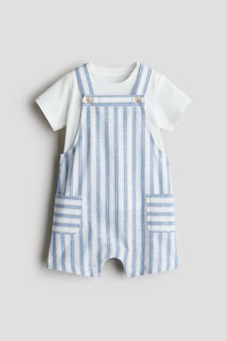 H&M - Boys Blue 2-Piece Cotton Set