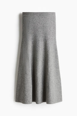 H&M - Women Grey Fla Knitted Skirt