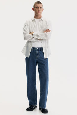 H&M - Men Blue Straight Relaxed Jeans