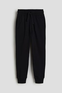 H&M - Boys Black Cotton Jersey Joggers