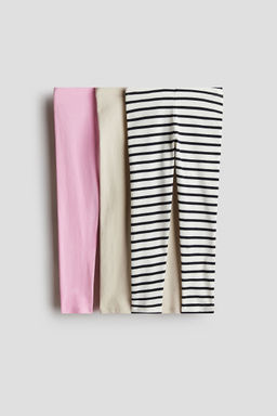 H&M - Girls 3-Pack Jersey Leggings