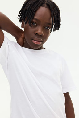 H&M - Boys White Cotton T-Shirt