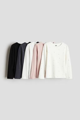 H&M - Girls 5-Pack Jersey Tops