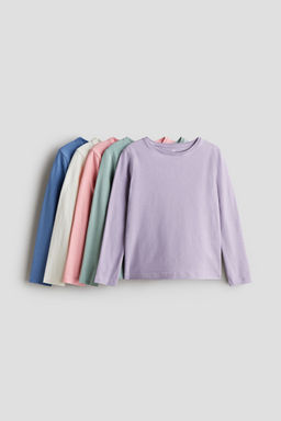 H&M - Girls 5-Pack Jersey Tops
