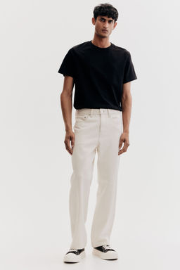 H&M - Men Black Regular Fit Round-Neck T-Shirt