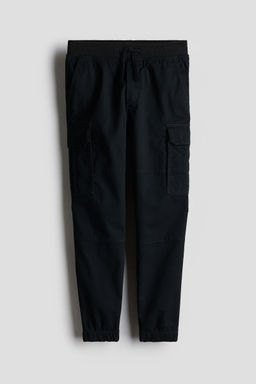 H&M - Boys Black Cargo Trousers