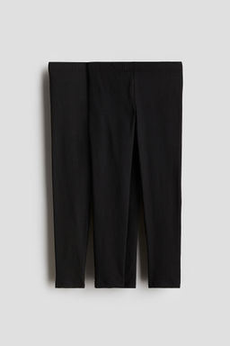H&M - Girls 2-Pack Leggings