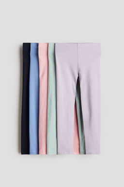 H&M - Girls 5-Pack Jersey Leggings