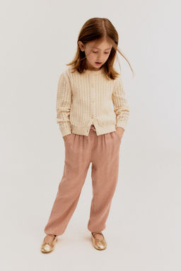 H&M - Girls Pink Woven Joggers