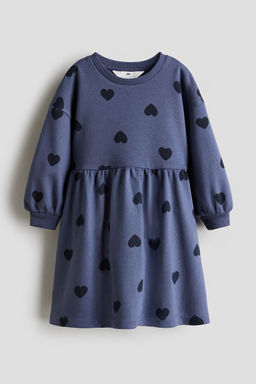 H&M - Girls Blue Oversized Sweatshirt Dress