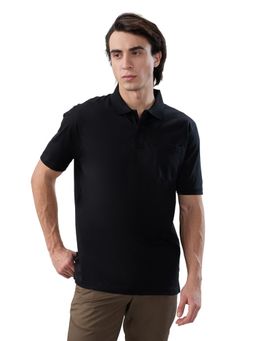 ColorPlus - Black Comfort Fit Polo T-Shirt