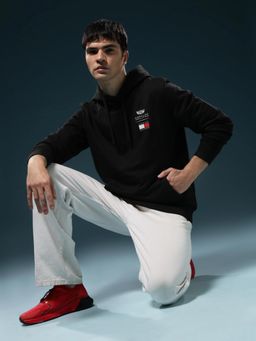 Tommy Hilfiger - F1 Cadillac Logo Regular Fit Cotton Sweatshirt - Black