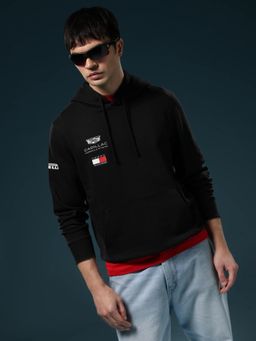 Tommy Hilfiger - F1 Cadillac Typographic Regular Fit Cotton Sweatshirt - Black