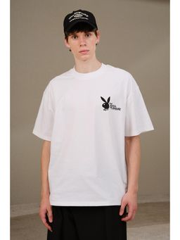 Bonkers Corner - Mission Statement Oversized T-Shirt For Men - White