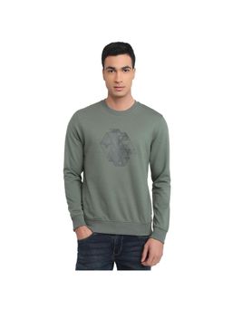 Park Avenue - Green Slim Fit Sweatshirt