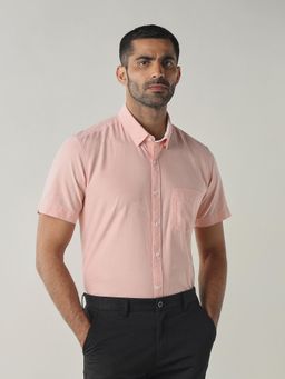 Reid & Taylor - Mens Semi-Formal Shirt RT-790-Peach