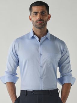 Reid & Taylor - Mens Formal Shirt -RT-826-Blue