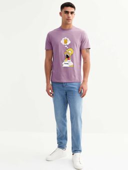 PRONK - Hope Men Half Sleeve T-Shirt - Lavender