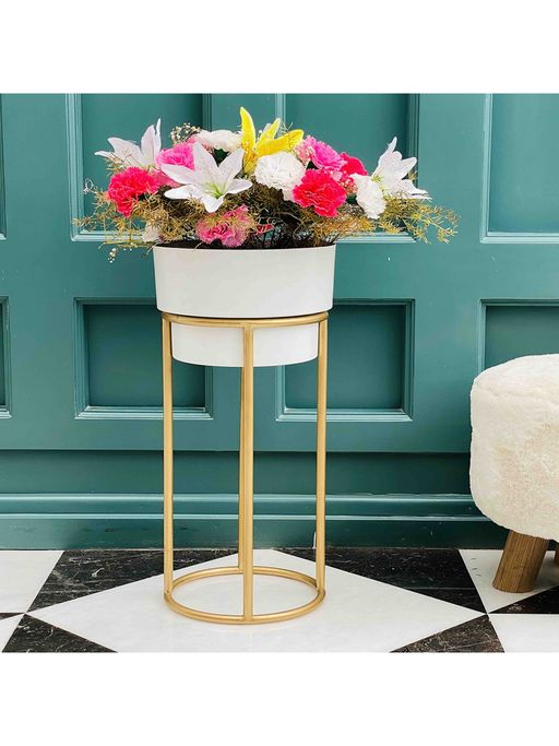Folkstorys Sindhu Metal Planter Medium