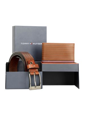 tommy hilfiger belt and wallet gift set