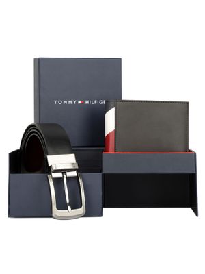 tommy hilfiger belt and wallet gift set