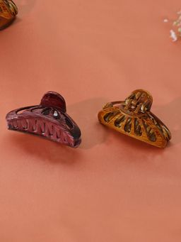 Estele - Multicolor Hair Claw Clips of Daily Use Stylish Hair for Women or Girl Pack-2