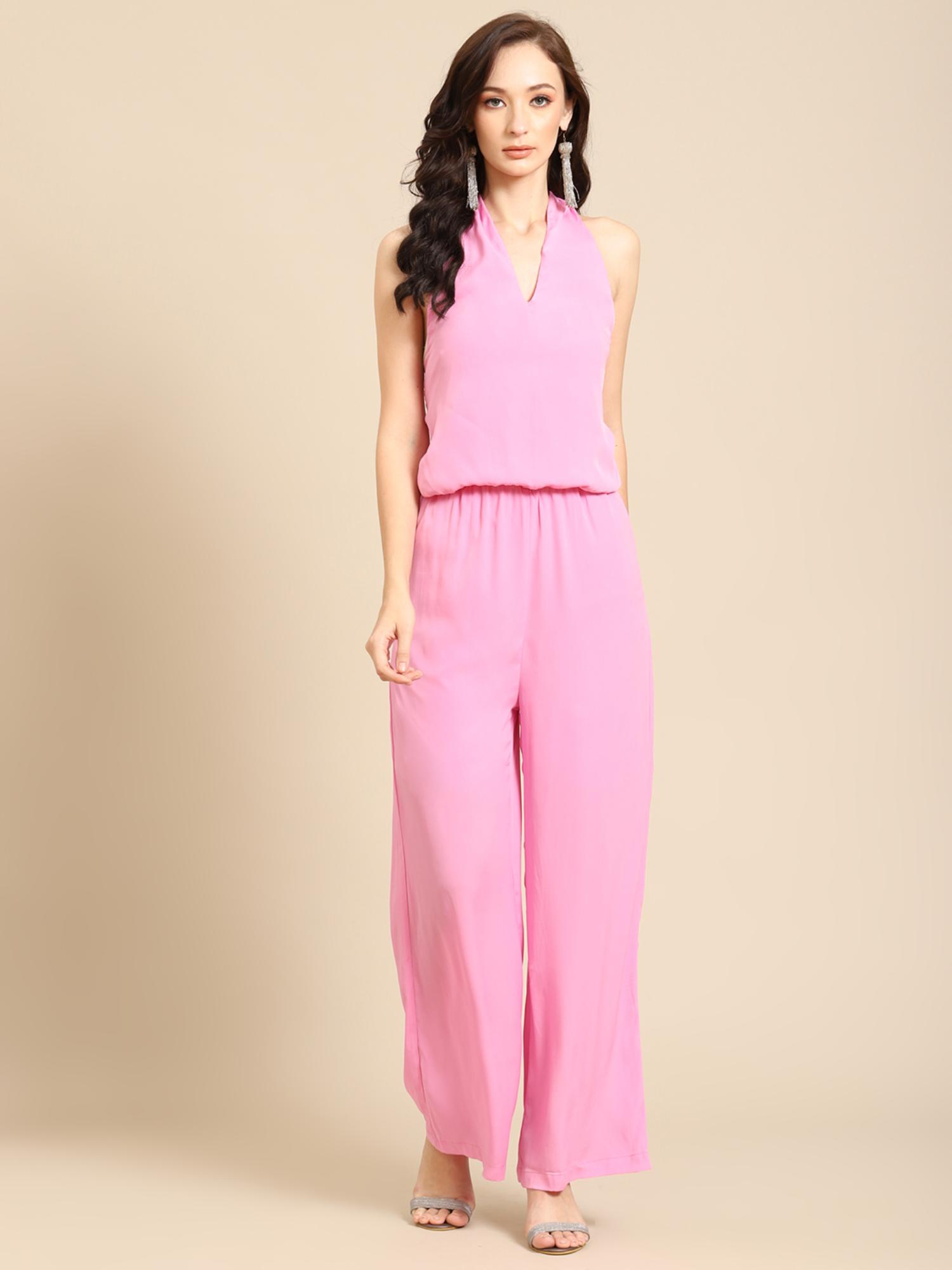 Women Western Wear Jumpsuits - Pink-picture-43