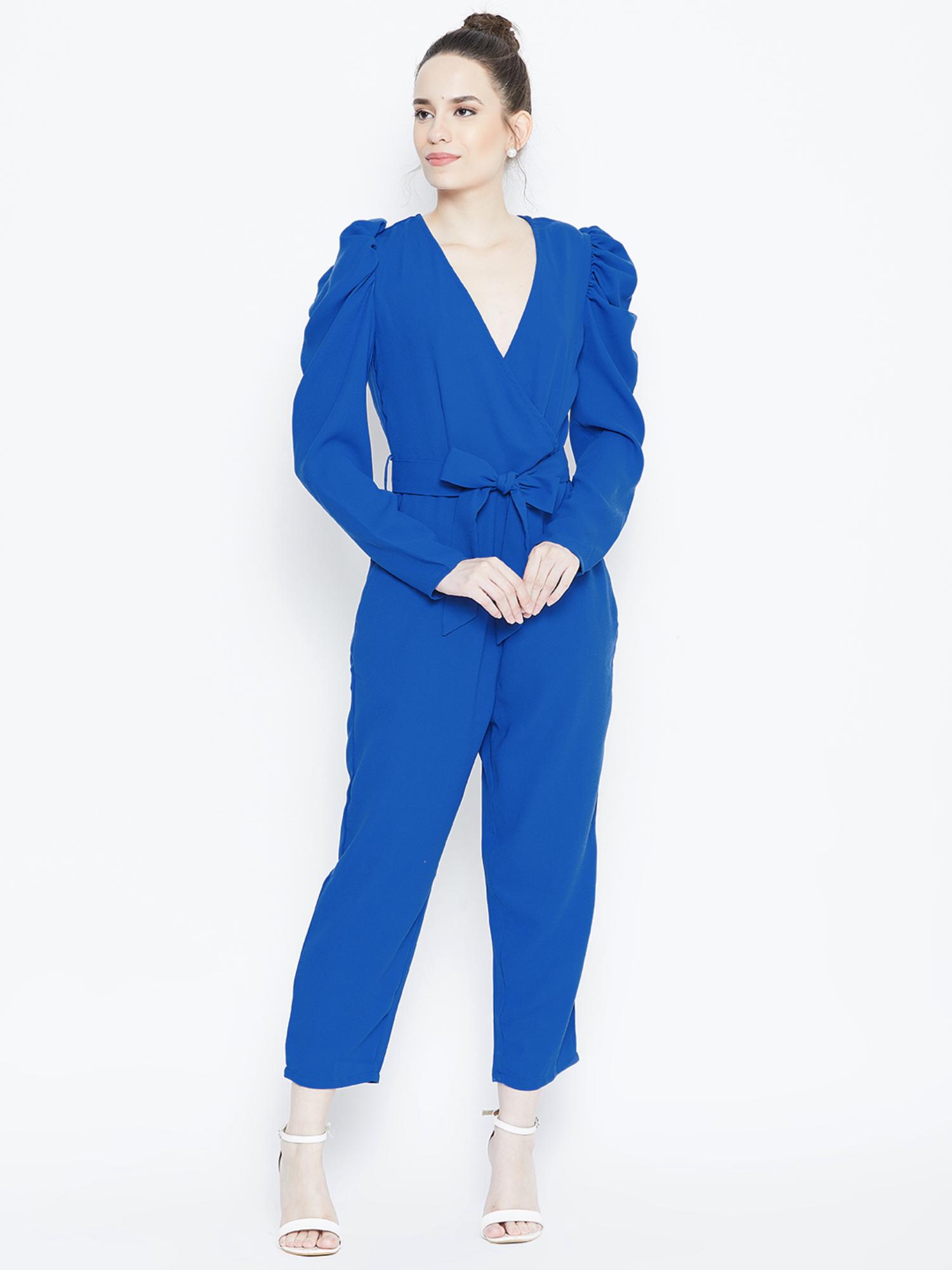 Women Western Wear Jumpsuits - Blue (Set of 2)-picture-41