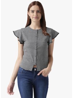 Dodo & Moa - Women Western Wear Tops - Black