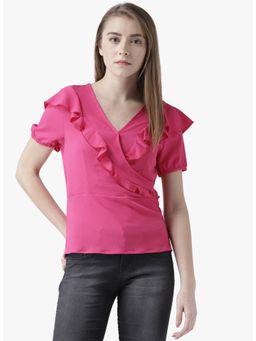 Dodo & Moa - Women Western Wear Tops - Pink