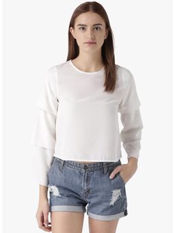 Dodo & Moa - Women Western Wear Tops - White