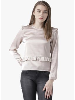 Dodo & Moa - Women Western Wear Tops - Grey
