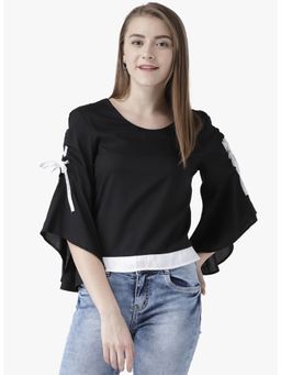 Dodo & Moa - Women Western Wear Tops - Black