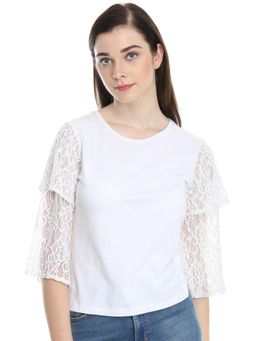 Dodo & Moa - Women Western Wear Tops - White