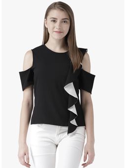 Dodo & Moa - Women Western Wear Tops - Black