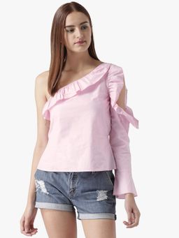 Dodo & Moa - Women Western Wear Tops - Pink