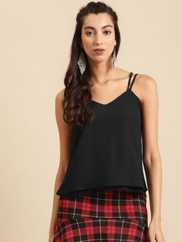 Dodo & Moa - Women Western Wear Tops - Black