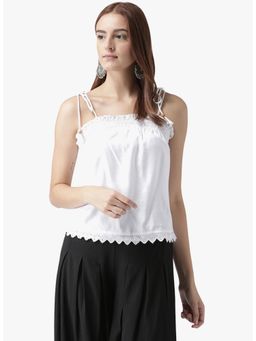 Dodo & Moa - Women Western Wear Tops - White