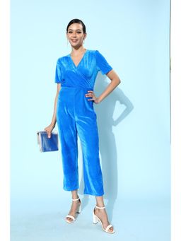 Dodo & Moa - Women Western Wear Jumpsuits - Blue