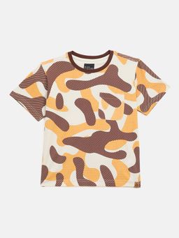 Blue Giraffe - Multi-Color Printed T-Shirt