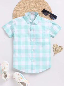 YOUMAA - Green Checks Shirt